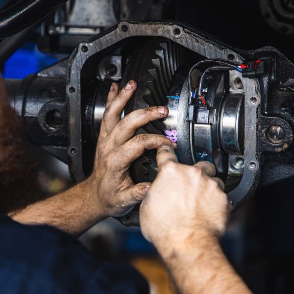 Re-Gear being serviced by a mechanic